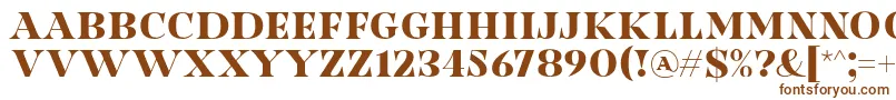 Czcionka Nesdate October Ten Font by Situjuh 7NTypes D – brązowe czcionki na białym tle