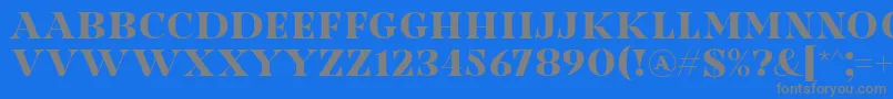 Saiba mais sobre a fonte Nesdate October Ten Font by Situjuh 7NTypes D Fonte Nesdate October Ten Font by Situjuh 7NTypes D – fontes cinzas em um fundo azul