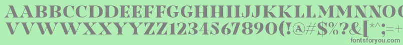 Fonte Nesdate October Ten Font by Situjuh 7NTypes D – fontes cinzas em um fundo verde