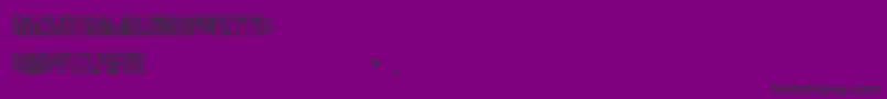 NETHER TYPE BETA 01 Font – Black Fonts on Purple Background