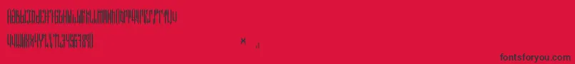 NETHER TYPE BETA 01 Font – Black Fonts on Red Background