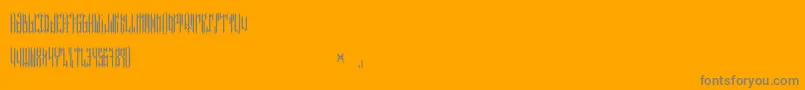NETHER TYPE BETA 01 Font – Gray Fonts on Orange Background