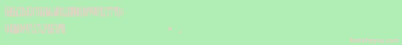 フォントNETHER TYPE BETA 01 – 緑の背景にピンクのフォント