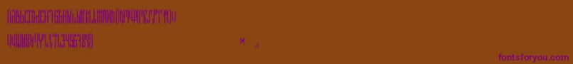 NETHER TYPE BETA 01 Font – Purple Fonts on Brown Background