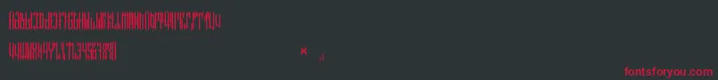 NETHER TYPE BETA 01 Font – Red Fonts on Black Background