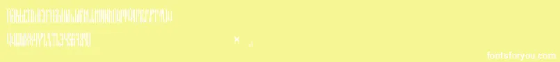 フォントNETHER TYPE BETA 01 – 黄色い背景に白い文字