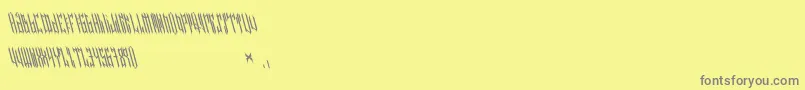 フォントNETHER TYPE BETA 02 – 黄色の背景に灰色の文字