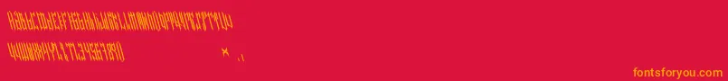 フォントNETHER TYPE BETA 02 – 赤い背景にオレンジの文字