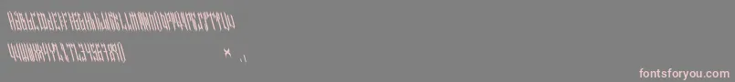 フォントNETHER TYPE BETA 02 – 灰色の背景にピンクのフォント