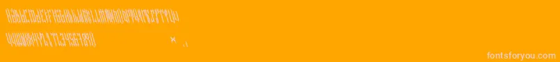 NETHER TYPE BETA 02 Font – Pink Fonts on Orange Background
