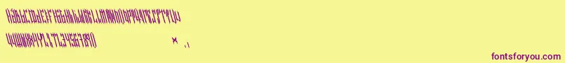 NETHER TYPE BETA 02-fontti – violetit fontit keltaisella taustalla