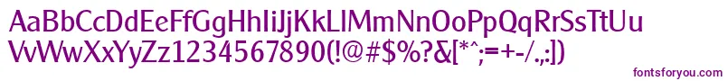 CleargothicserialRegular Font – Purple Fonts on White Background
