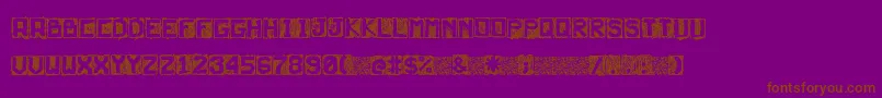 Neturality-Schriftart – Braune Schriften auf violettem Hintergrund