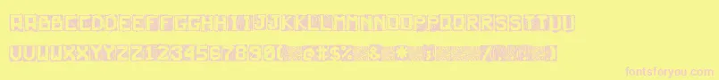 Neturality Font – Pink Fonts on Yellow Background