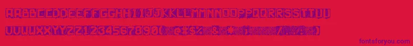 Neturality Font – Purple Fonts on Red Background