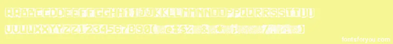 Neturality Font – White Fonts on Yellow Background