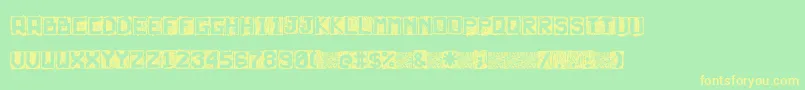 Neturality Font – Yellow Fonts on Green Background