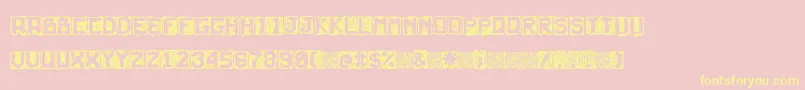 Neturality Font – Yellow Fonts on Pink Background