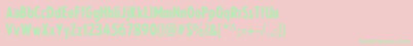 Neu5Land Fett Font – Green Fonts on Pink Background