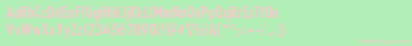 Neu5Land Fett Font – Pink Fonts on Green Background