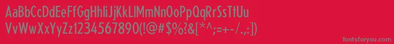 Neu5Land Norm Font – Gray Fonts on Red Background