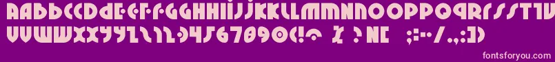 neuralnomicon Font – Pink Fonts on Purple Background