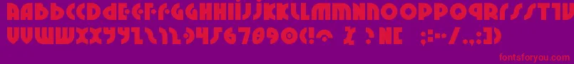 neuralnomicon Font – Red Fonts on Purple Background