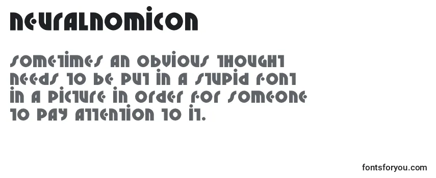 Review of the Neuralnomicon (135486) Font