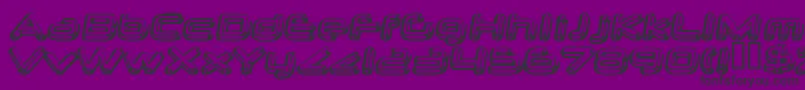 neurochrome Font – Black Fonts on Purple Background
