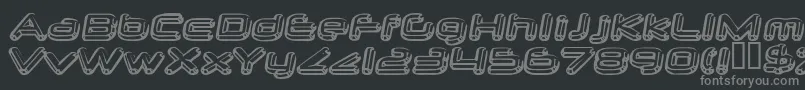 neurochrome Font – Gray Fonts on Black Background
