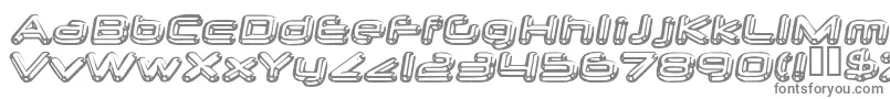 Шрифт neurochrome – серые шрифты на белом фоне