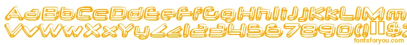 Шрифт neurochrome – оранжевые шрифты на белом фоне