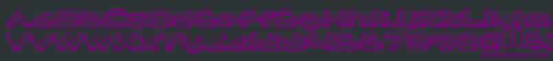 neurochrome-fontti – violetit fontit mustalla taustalla