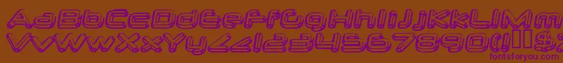 neurochrome-fontti – violetit fontit ruskealla taustalla