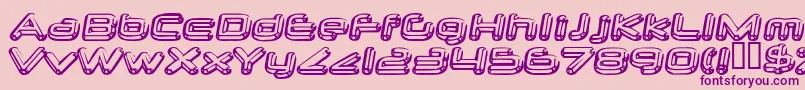 neurochrome-fontti – violetit fontit vaaleanpunaisella taustalla