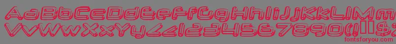 neurochrome Font – Red Fonts on Gray Background
