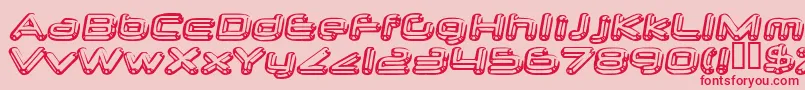 neurochrome Font – Red Fonts on Pink Background