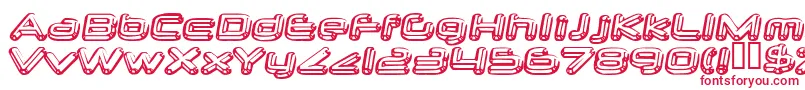 neurochrome-fontti – punaiset fontit valkoisella taustalla