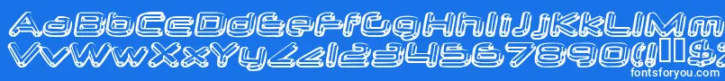 neurochrome-fontti – valkoiset fontit sinisellä taustalla
