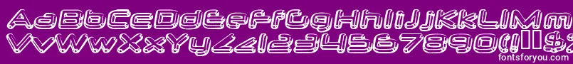 neurochrome-fontti – valkoiset fontit violetilla taustalla