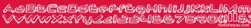 フォントneurochrome – 赤い背景に白い文字