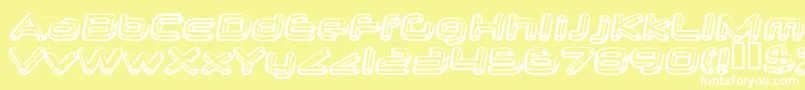 フォントneurochrome – 黄色い背景に白い文字