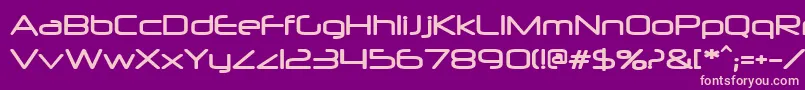 neuropol-Schriftart – Rosa Schriften auf violettem Hintergrund
