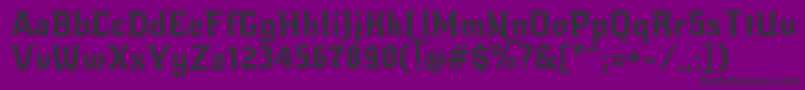 フォントNewrockerRegular – 紫の背景に黒い文字