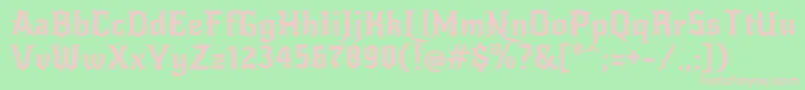 NewrockerRegular Font – Pink Fonts on Green Background