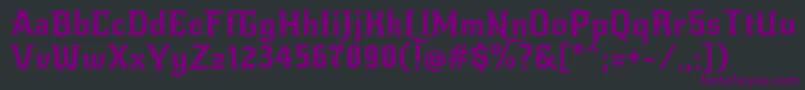 NewrockerRegular-fontti – violetit fontit mustalla taustalla