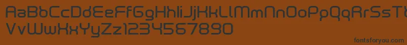 neutrond Font – Black Fonts on Brown Background