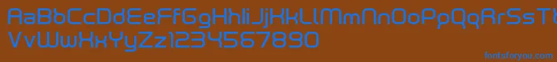 neutrond Font – Blue Fonts on Brown Background