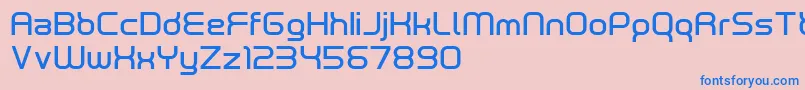neutrond Font – Blue Fonts on Pink Background