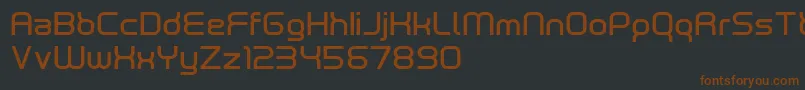 neutrond Font – Brown Fonts on Black Background